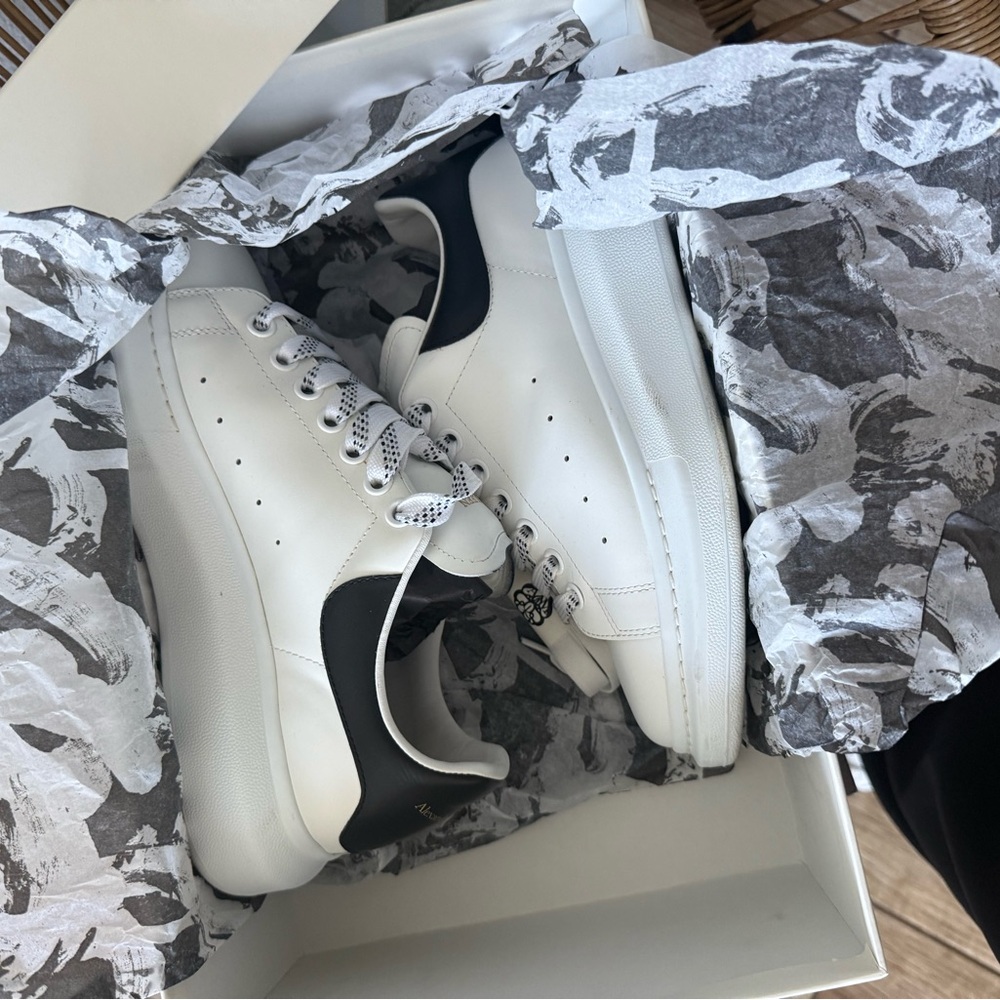 Alexander McQueen White and Black Sneakers